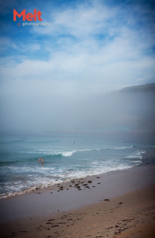 Misty Morn at St Clair beach